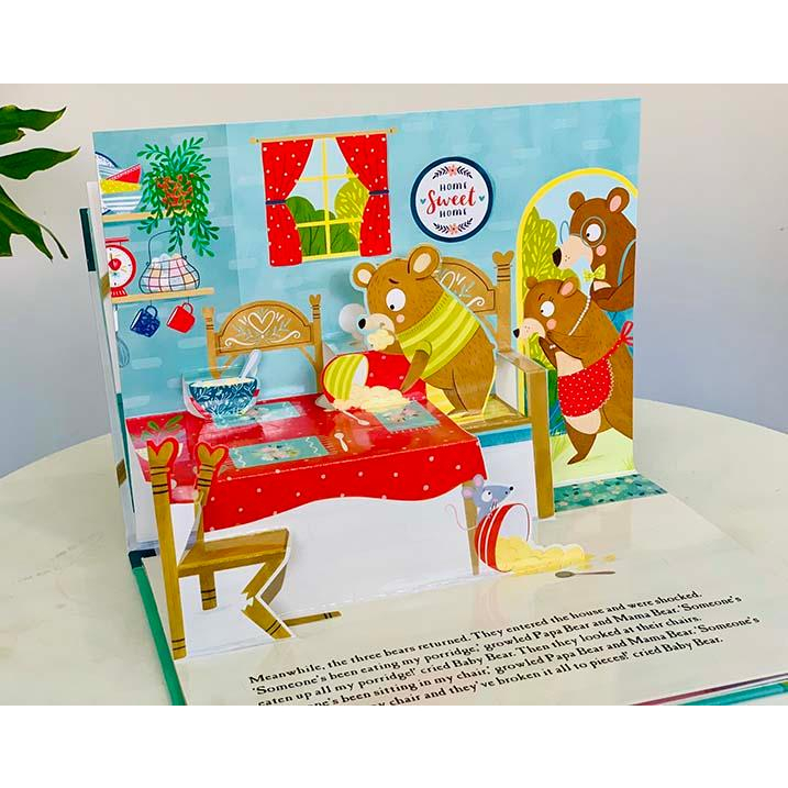 Sách - Goldilocks And The Three Bears - Fairy Tale Pop-up Book