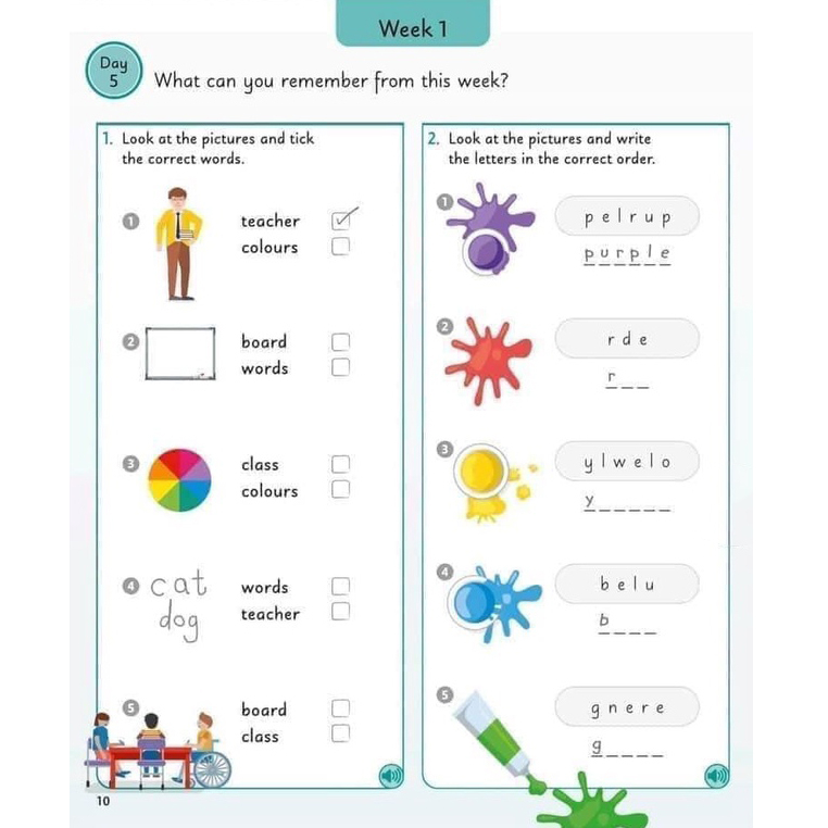 Sách - English for Everyone Junior 5 words a day