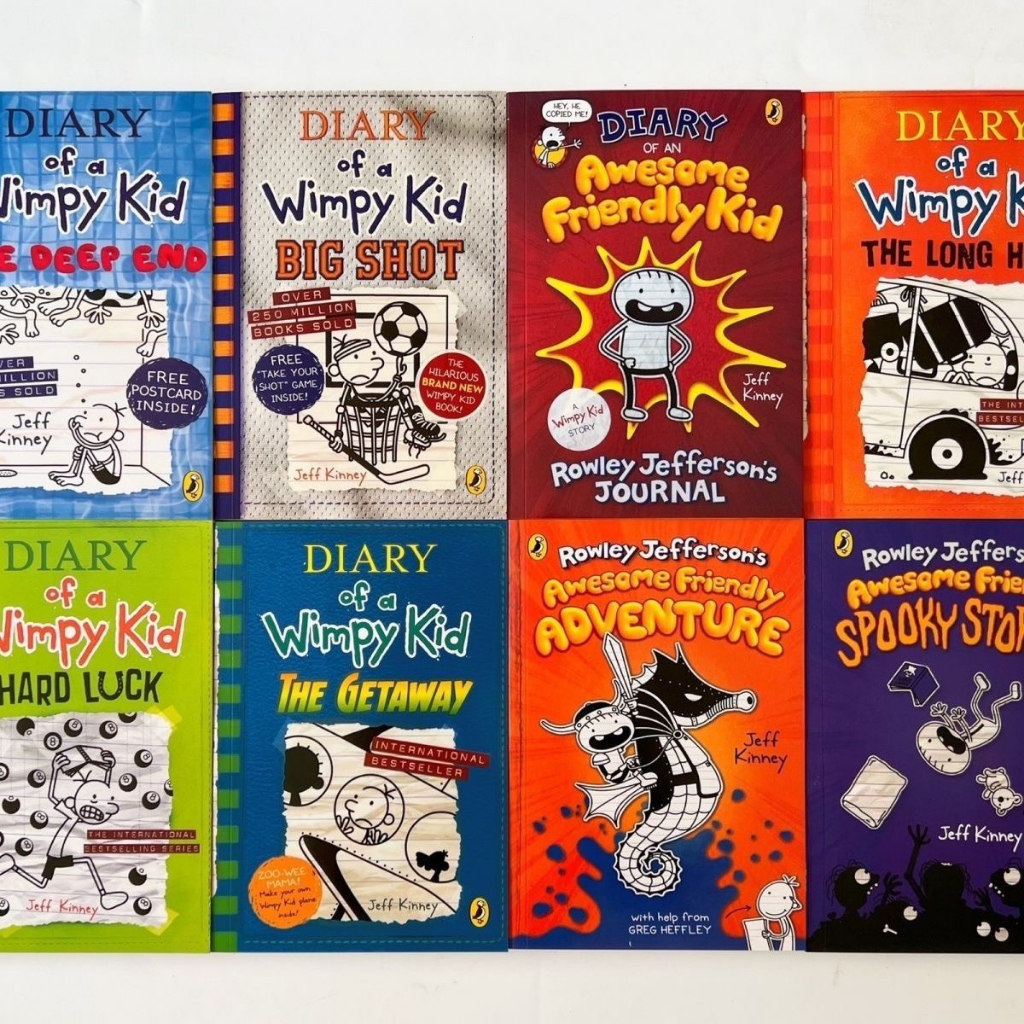 Sách Tiếng Anh - Diary Of A Wimpy Kid - Nhật Ký Chú Bé Nhút Nhát (trọn bộ 24 cuốn) full boxset