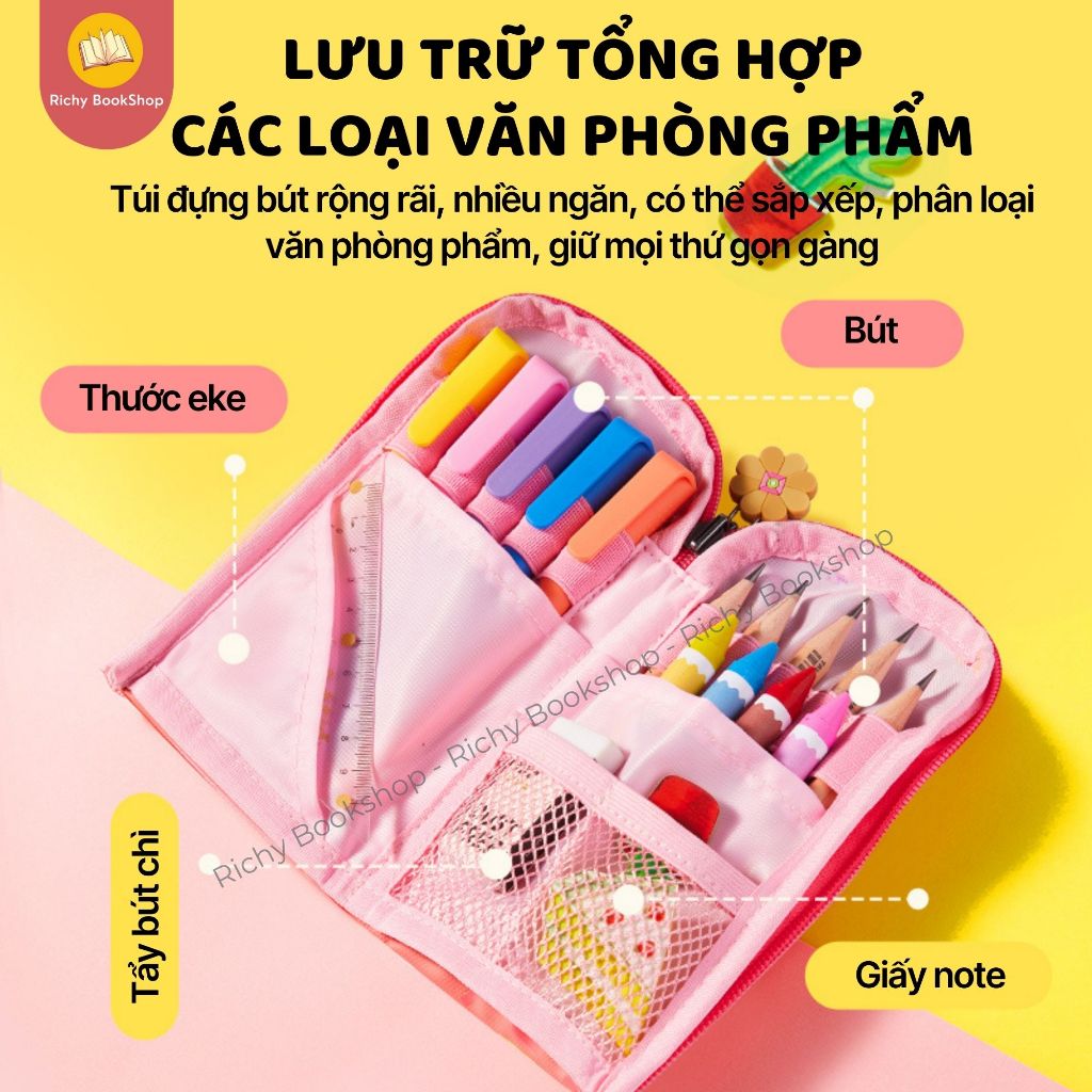 Túi đựng bút Mideer Artist Reversible Twins Pen Pouch