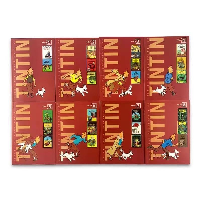 Những cuộc phiêu lưu của TinTin - 8 cuốn bìa cứng