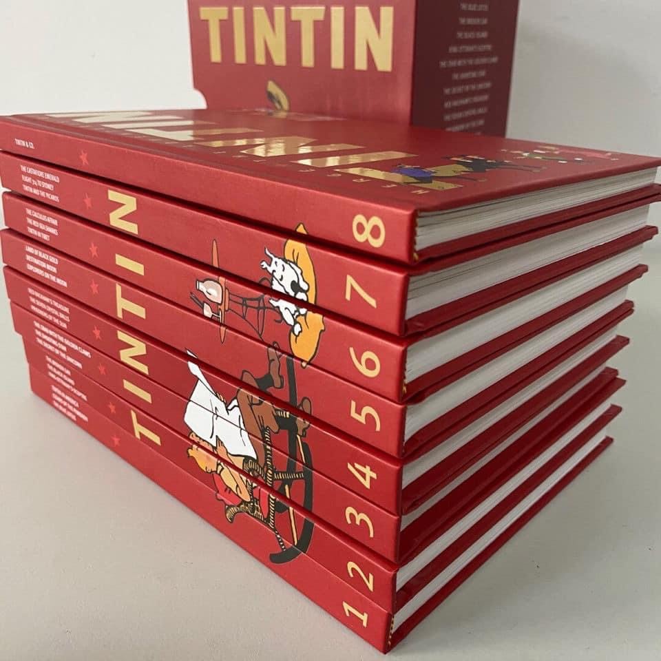Những cuộc phiêu lưu của TinTin - 8 cuốn bìa cứng