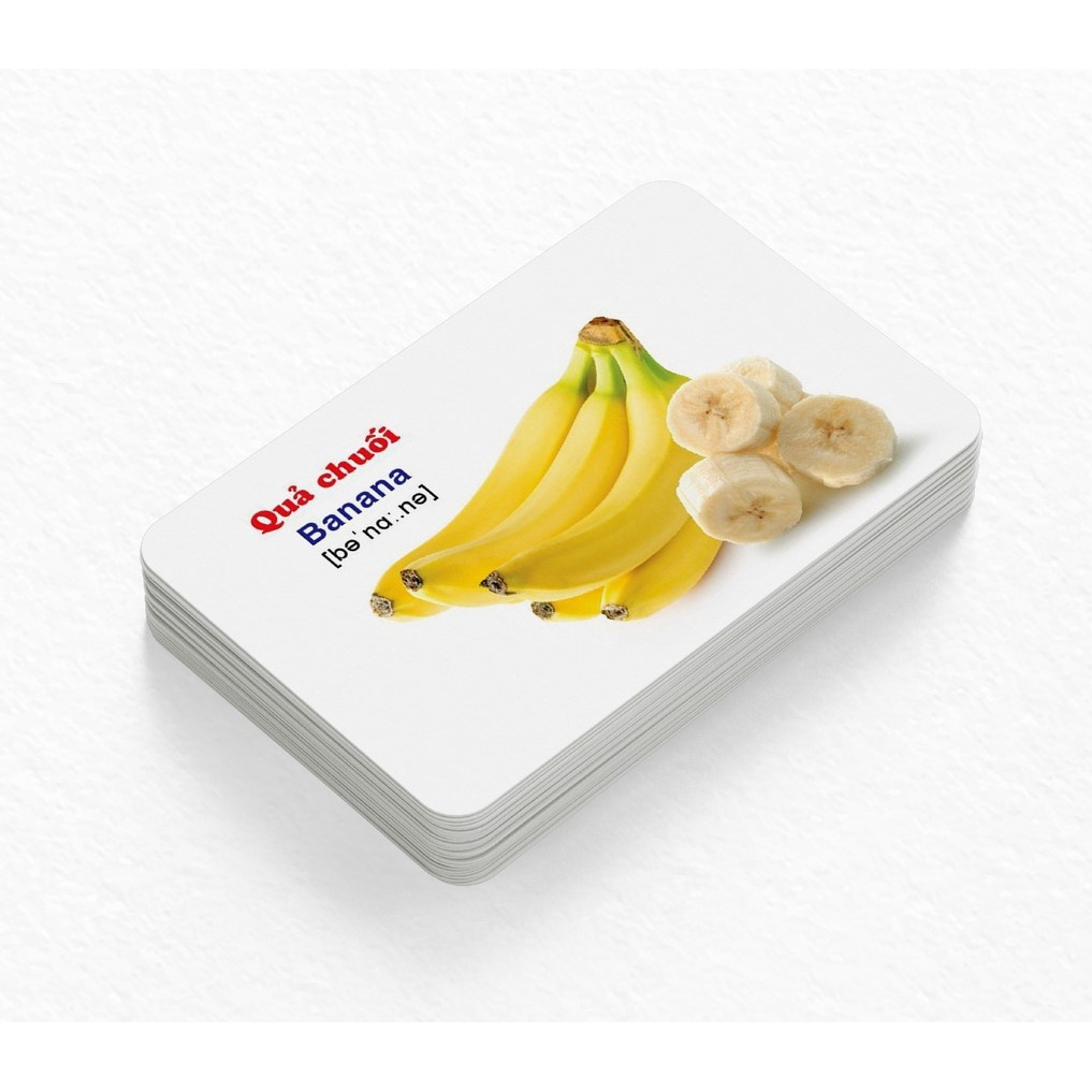 Thẻ Học Thông Minh Flashcard song ngữ Việt - Anh 16 Chủ Đề