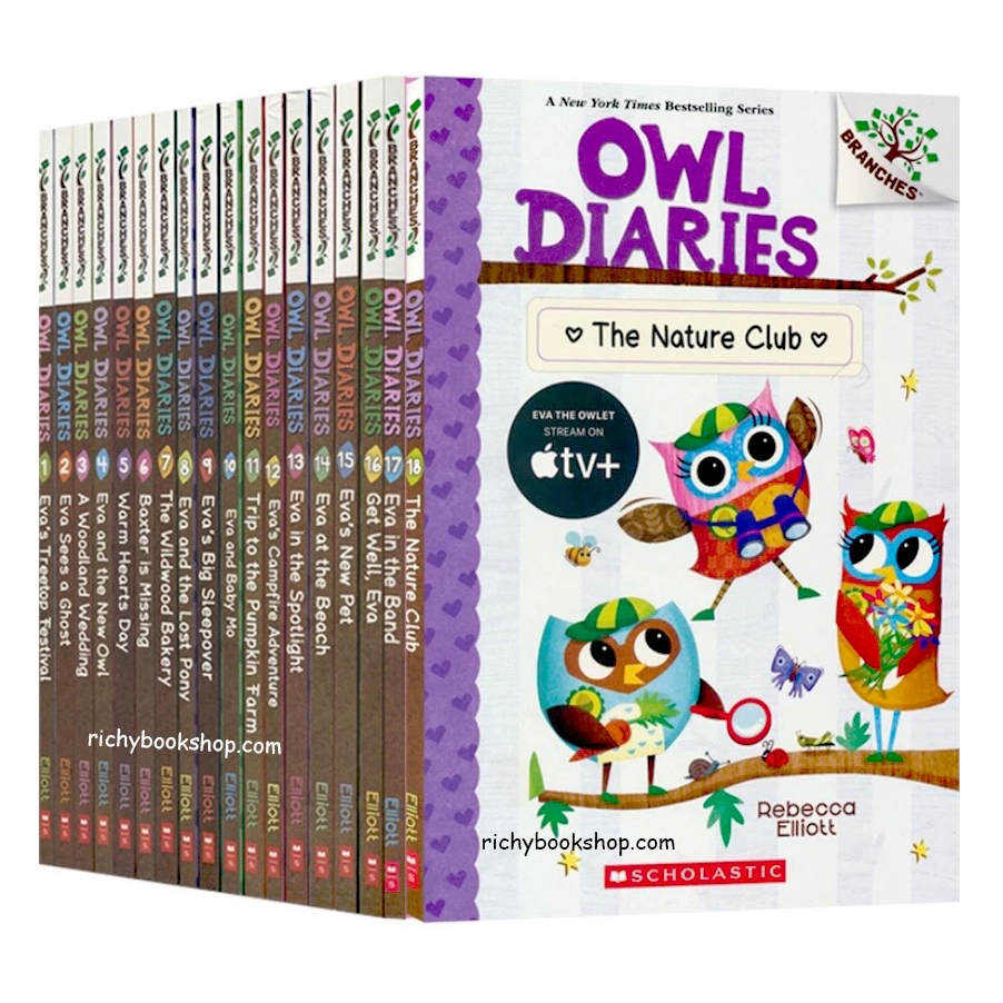 Sách tiếng anh - Owl Diaries Nhật Ký Cú Nhỏ - Bộ 18 cuốn