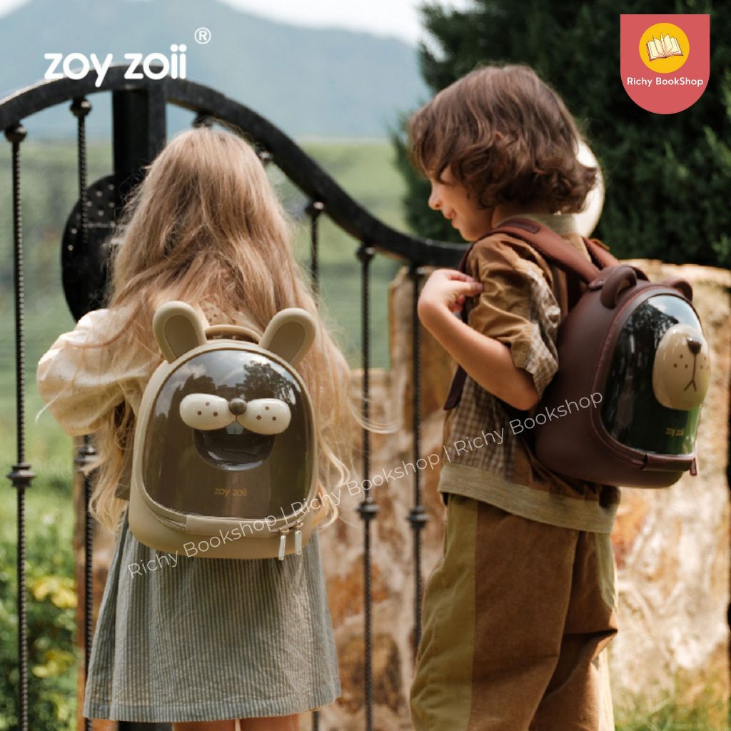 Balo Zoyzoii trong suốt Forest Bubble series Mã B52 cho bé đi học cho bé 2 3 4 5 tuổi