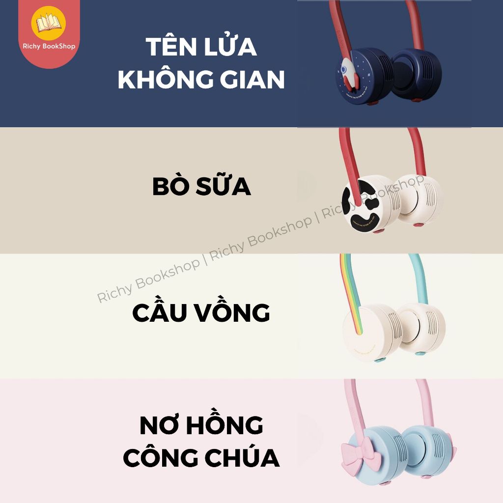 Quạt đeo cổ, quạt tích điện Zoyzoii