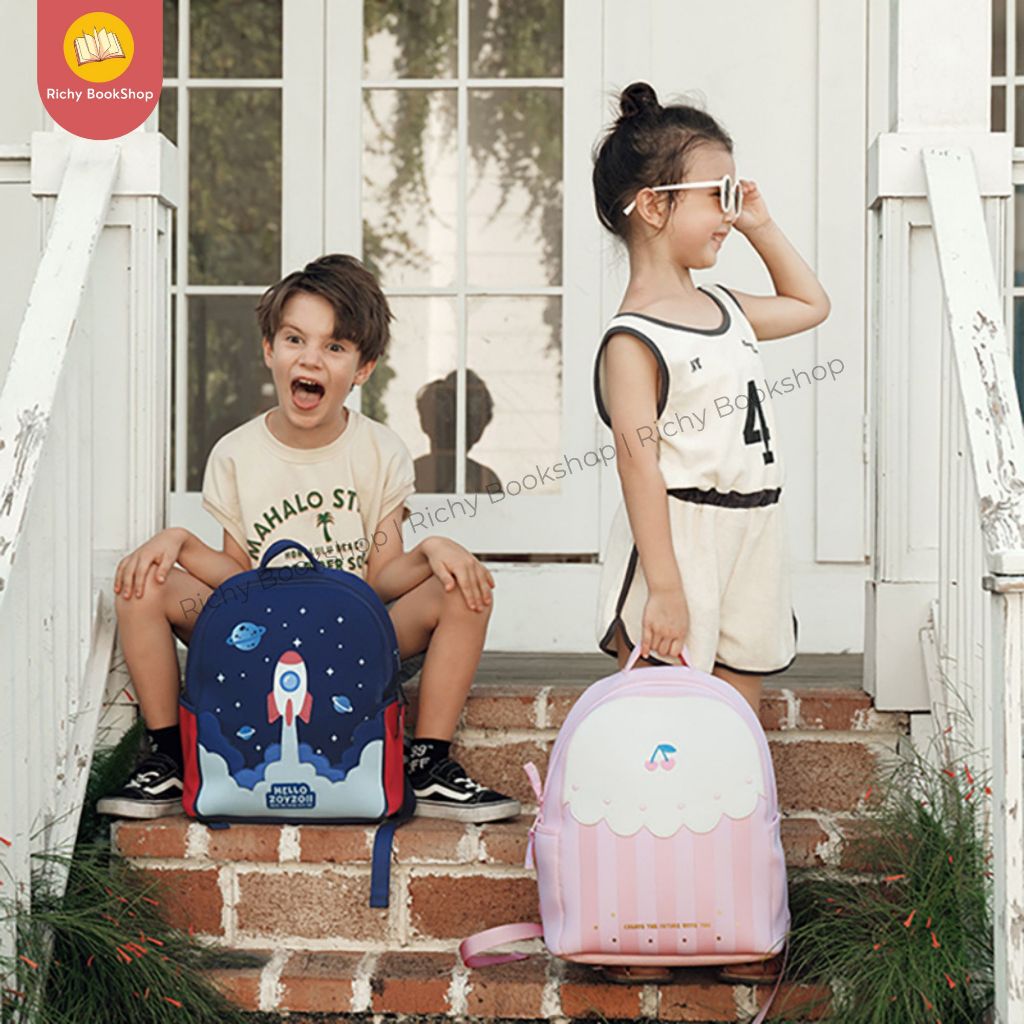 Balo đi học cho bé lớp 1, bé mầm non siêu nhẹ - Zoyzoii Series Kids Backpack Mã B19