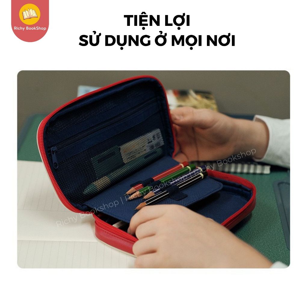 Hộp đựng bút cho bé Zoyzoii chính hãng bằng vải nhiều ngăn mã B20