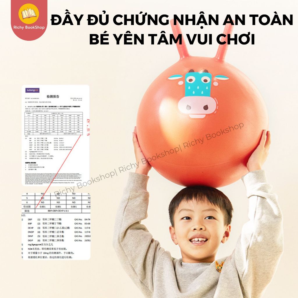 Bóng nhún có tay cầm Mideer Sensory Training Bounce Ball, Bóng nhún rèn luyện giác quan cho bé