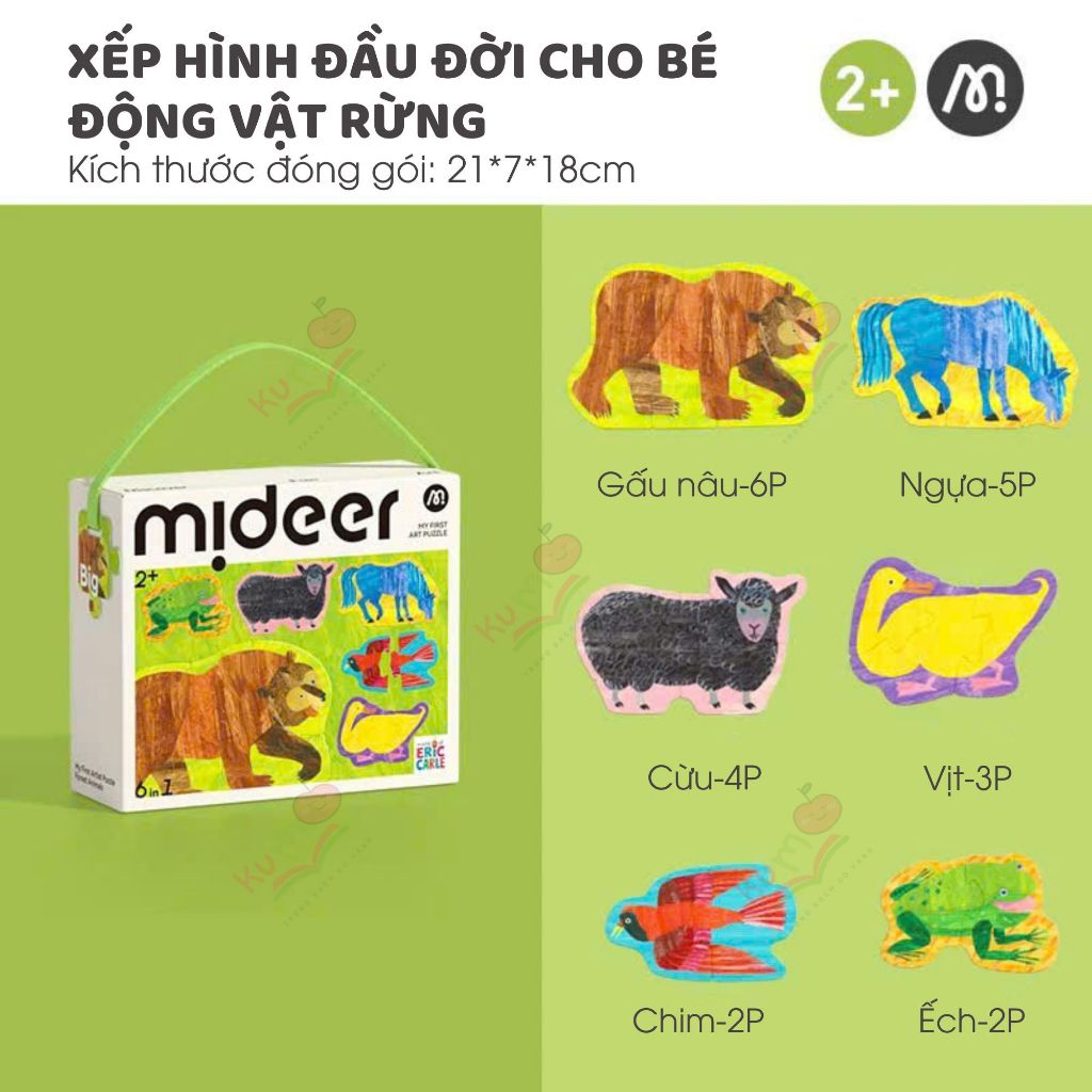 Bộ Đồ Chơi Xếp Hình Đầu Đời cho bé - My First Puzzle Mideer