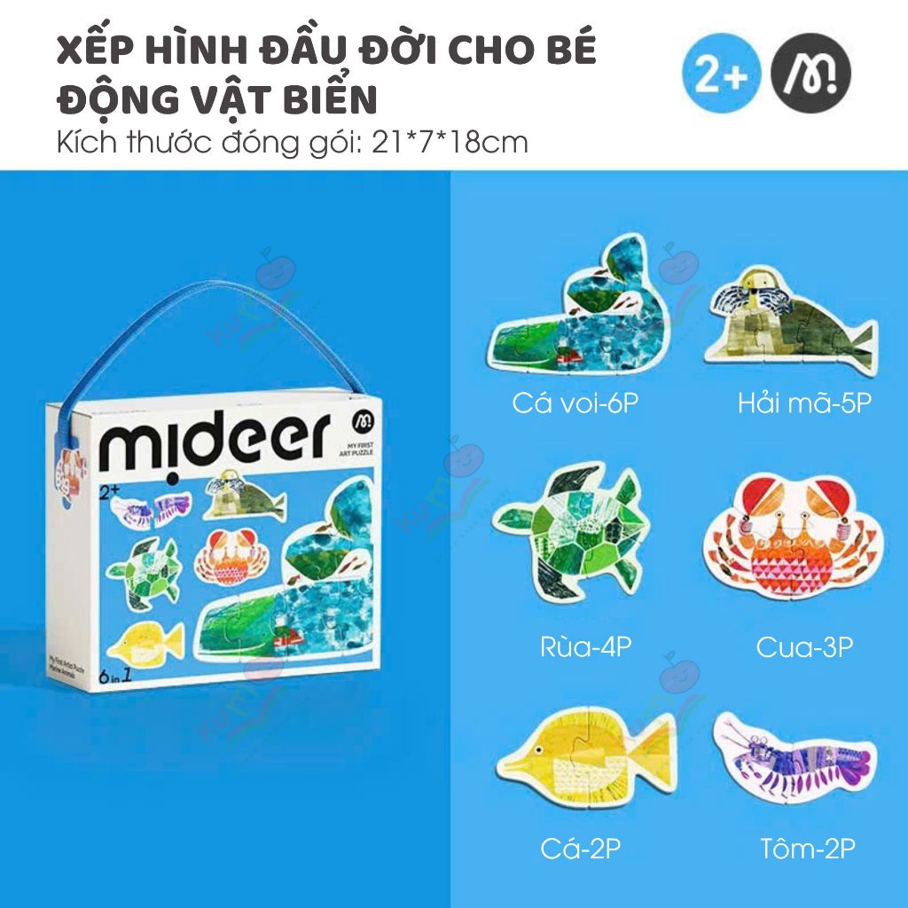 Bộ Đồ Chơi Xếp Hình Đầu Đời cho bé - My First Puzzle Mideer