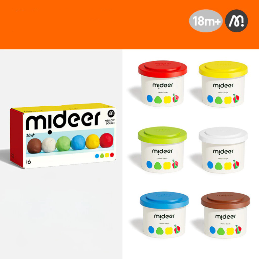 Đất Nặn Gạo Hữu Cơ Không Dính Tay, Dùng Nhiều Lần - Mideer Rice Colour Clay