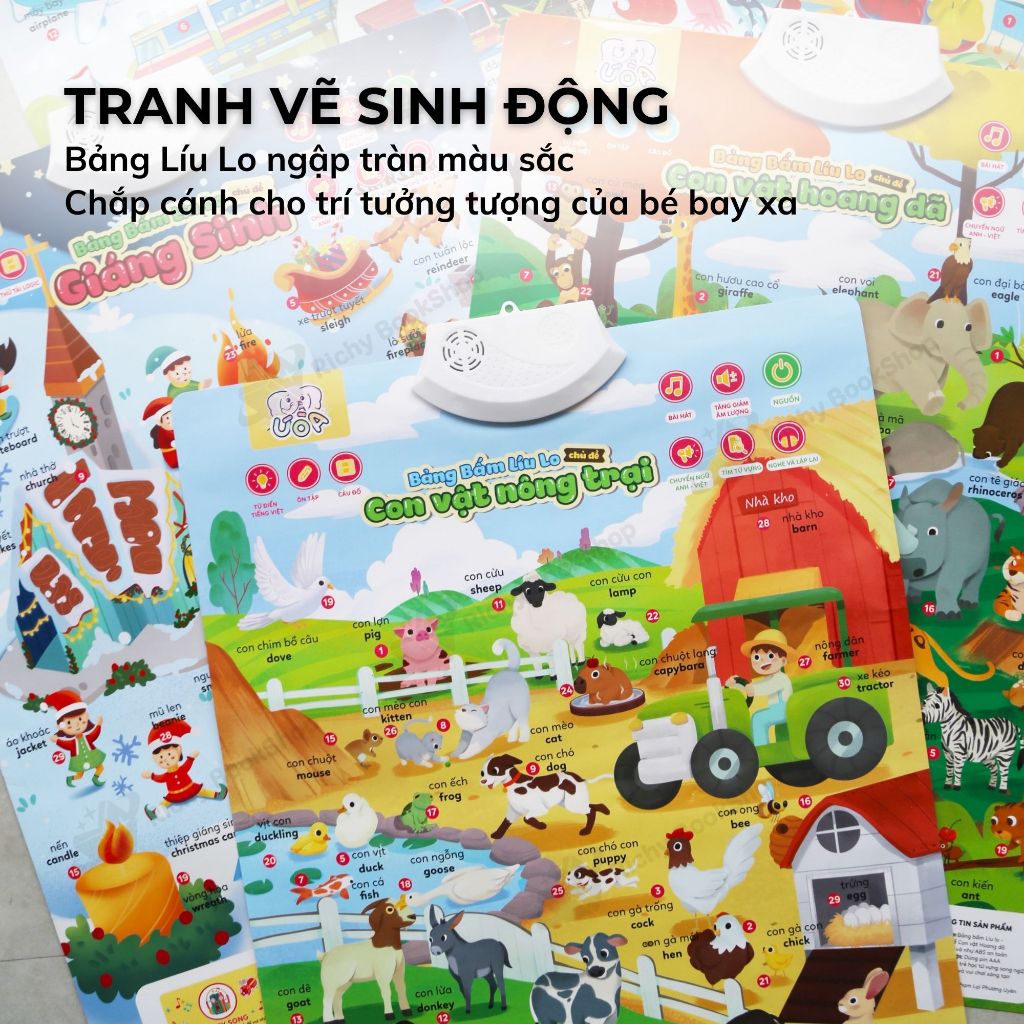 Bảng Bấm Líu Lo – Ú Òa! Bảng Bấm Âm Thanh Tuyệt Vời Cho Bé