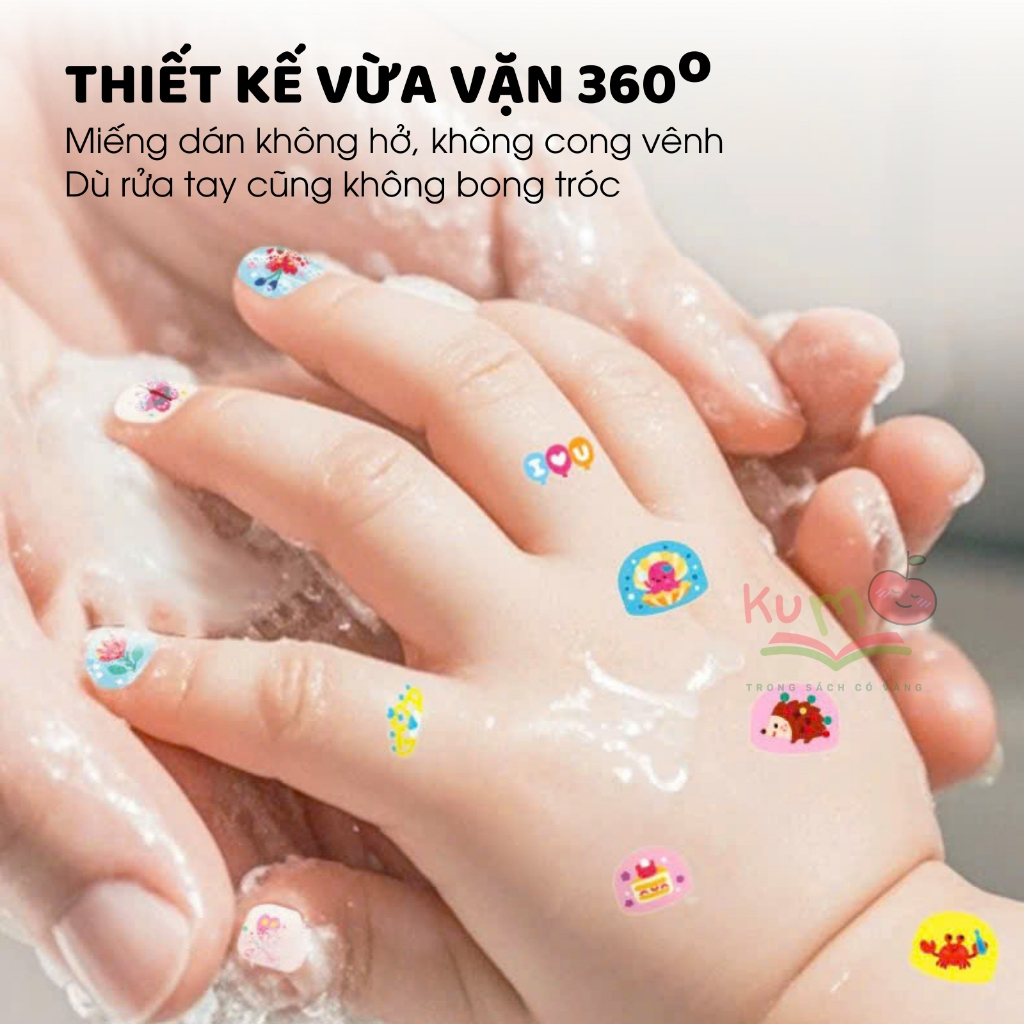 Hình Dán Móng Tay Giả Sành Điệu Cho Bé Gái - Mideer Nail stickers