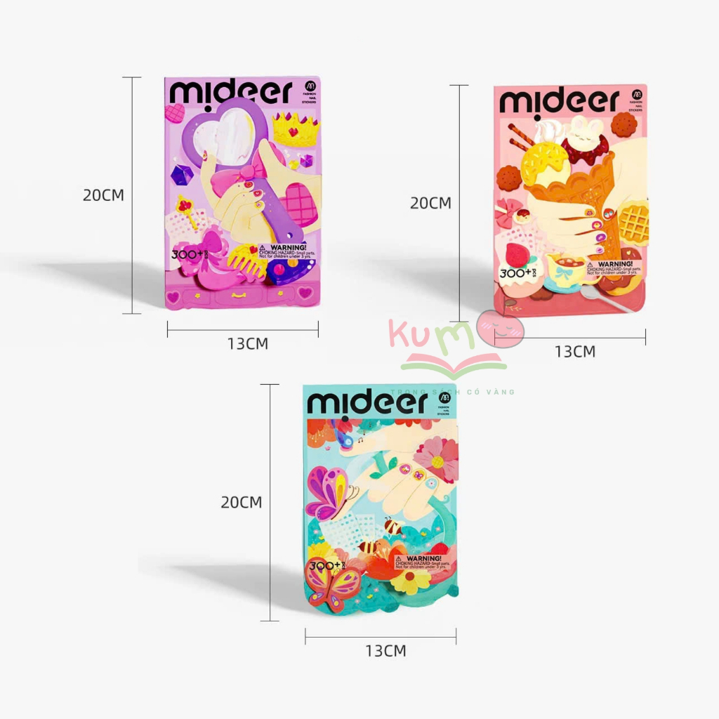 Hình Dán Móng Tay Giả Sành Điệu Cho Bé Gái - Mideer Nail stickers