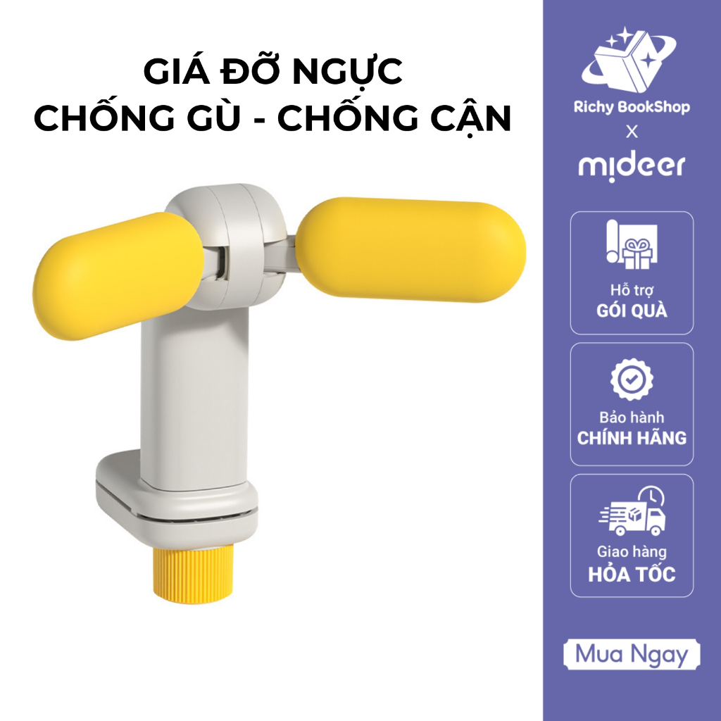 Giá đỡ ngực Mideer chống cận thị và gù lưng cho trẻ em ngồi học Adjustable Posture Corrector