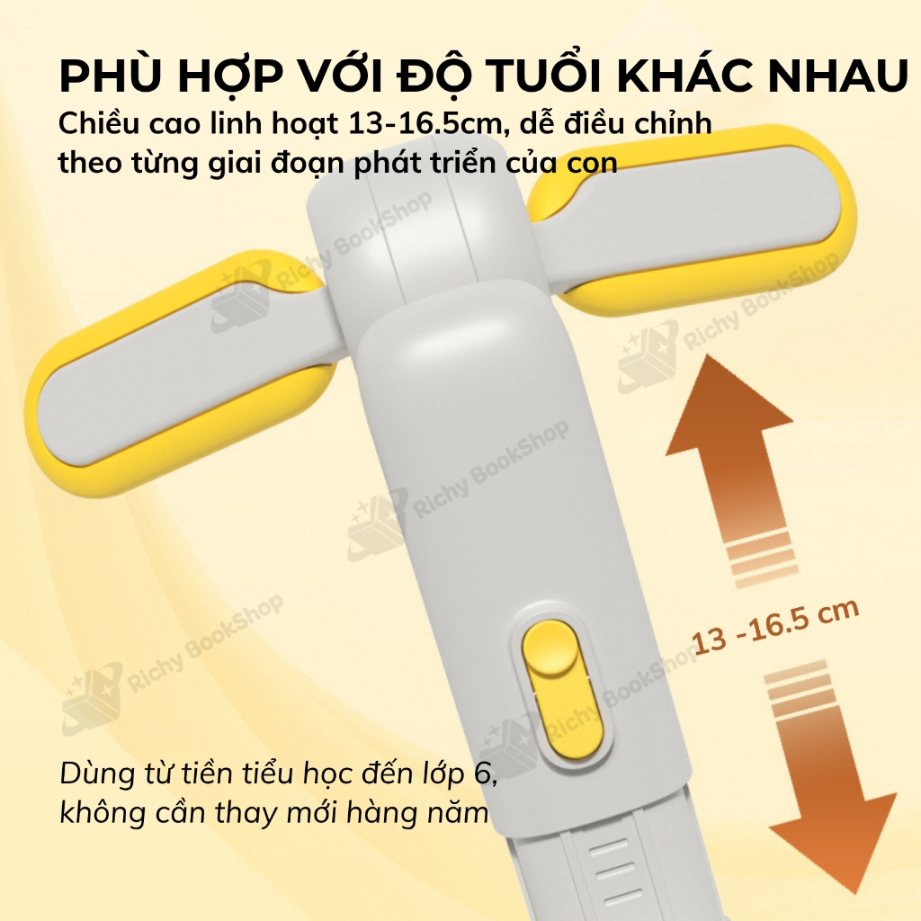 Giá đỡ ngực Mideer chống cận thị và gù lưng cho trẻ em ngồi học Adjustable Posture Corrector