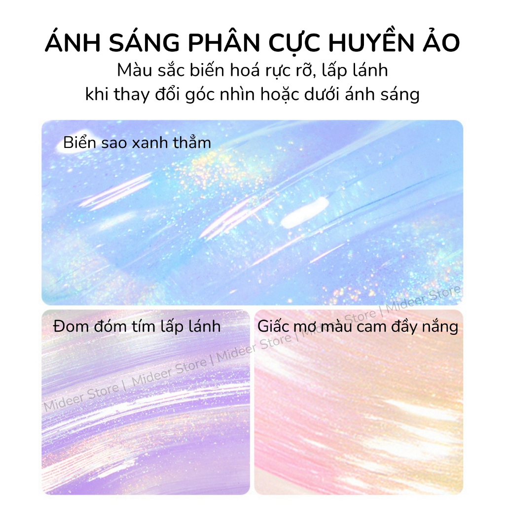 Slime trong suốt nhiều màu Mideer, đồ chơi Slime dẻo Pearly Putty an toàn cho bé