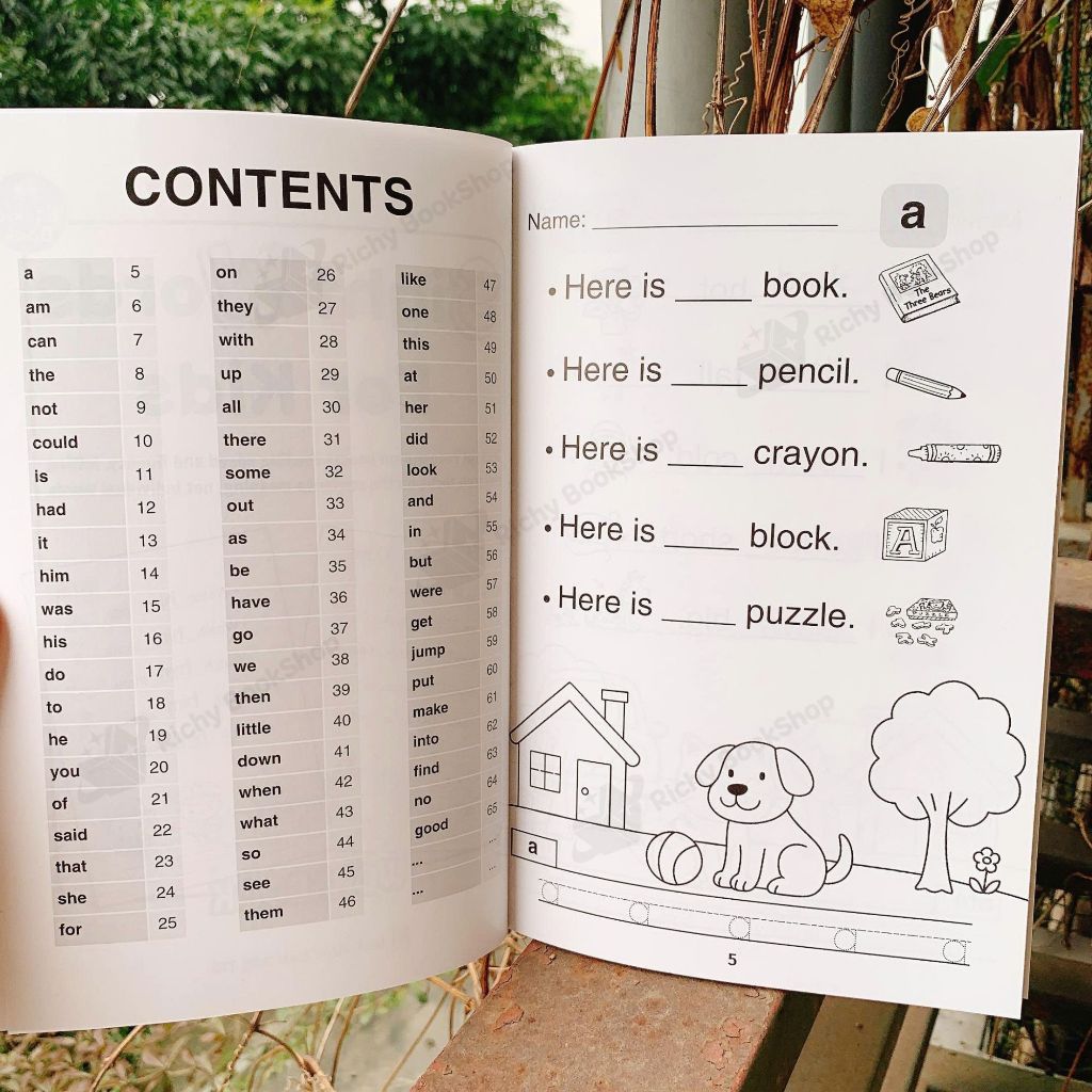Sách - Bộ đôi Sight Words For Kids cho bé tập đọc, luyện từ