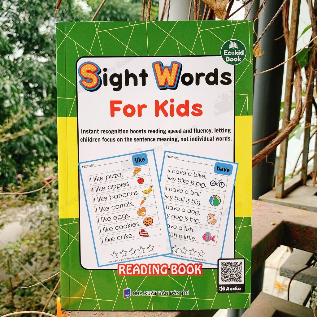 Sách - Bộ đôi Sight Words For Kids cho bé tập đọc, luyện từ