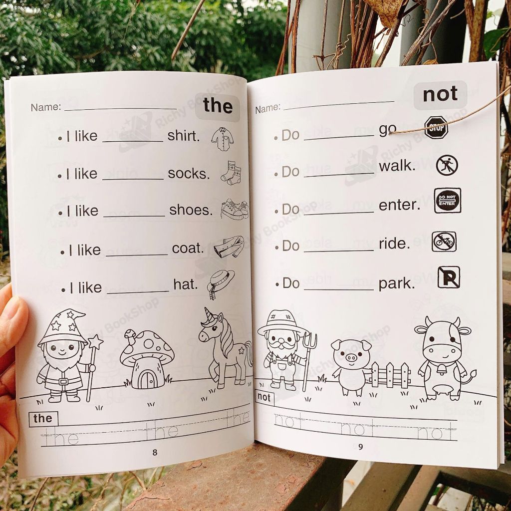 Sách - Bộ đôi Sight Words For Kids cho bé tập đọc, luyện từ