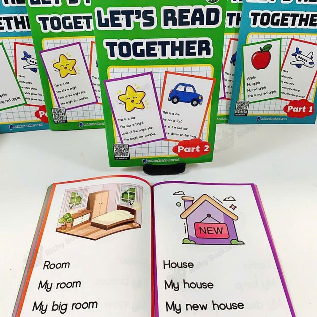 Sách - Let's Read Together - bộ 2 cuốn luyện đọc Tiếng Anh cho bé