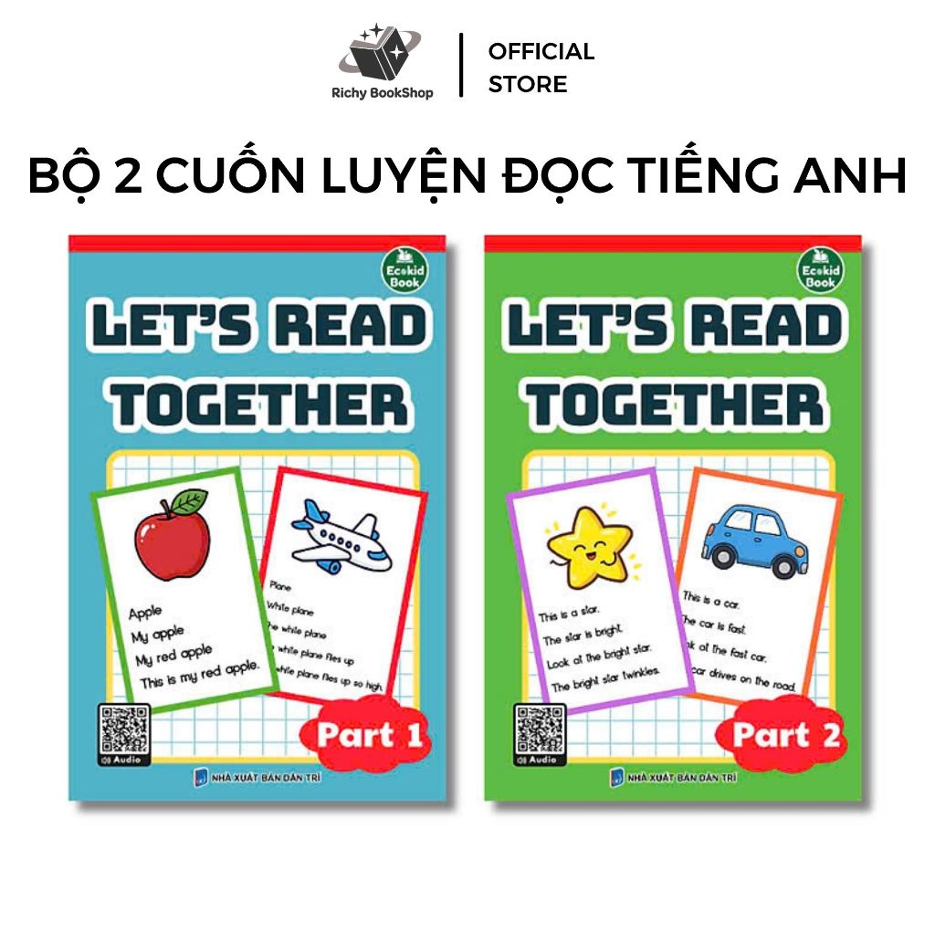 Sách - Let's Read Together - bộ 2 cuốn luyện đọc Tiếng Anh cho bé