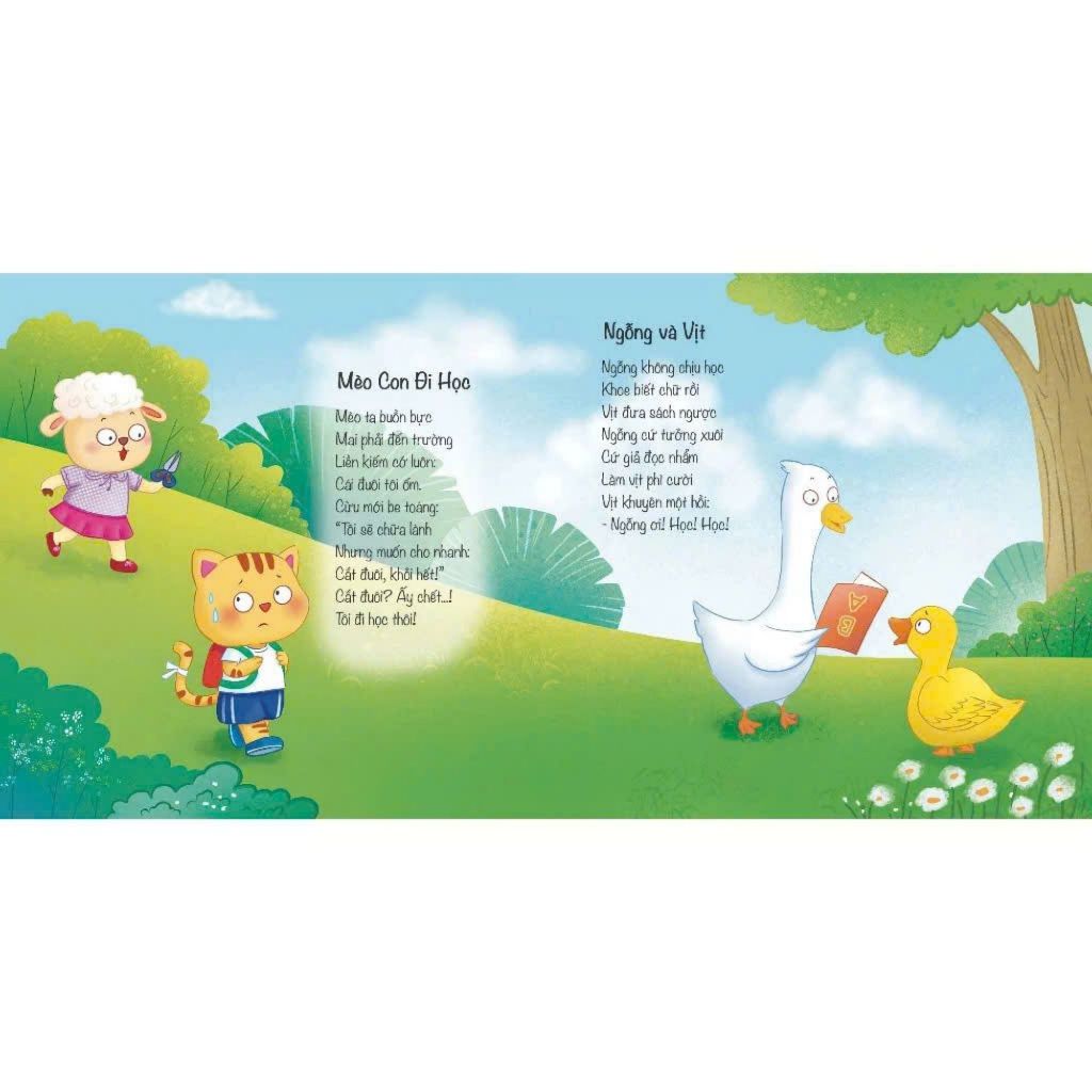 Sách - Thơ hay Cho Bé Học Nói-Giúp Bé Phát triển IQ,EQ-Các Con Vật Đáng Yêu-Cây Hoa Trong Vườn-Những Chiếc Xe Ngộ Nghĩnh
