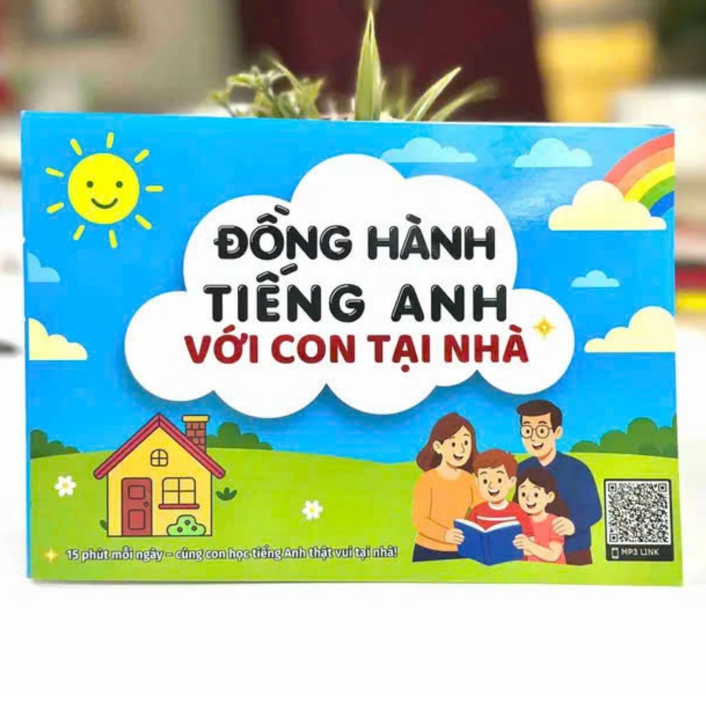 Sách - Đồng Hành Tiếng Anh với con tại nhà - Tặng file nghe