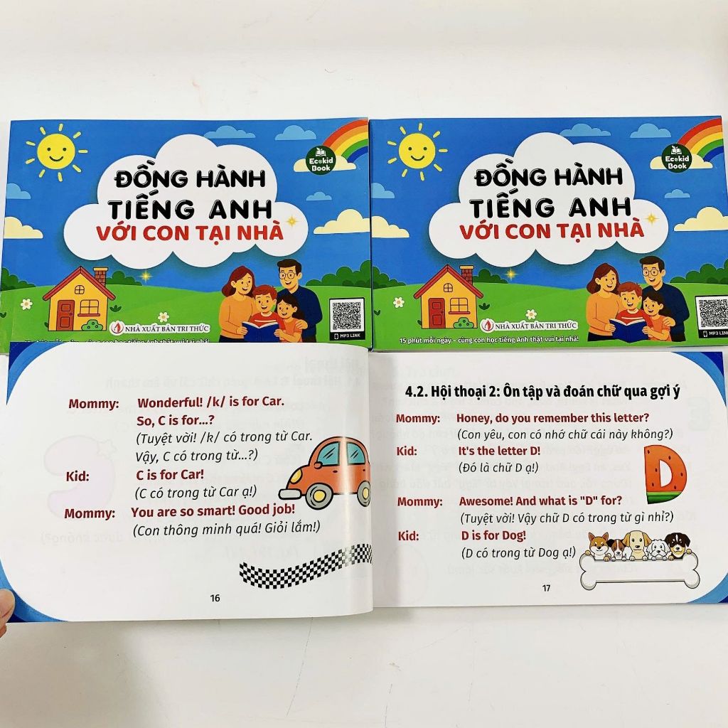 Sách - Đồng Hành Tiếng Anh với con tại nhà - Tặng file nghe