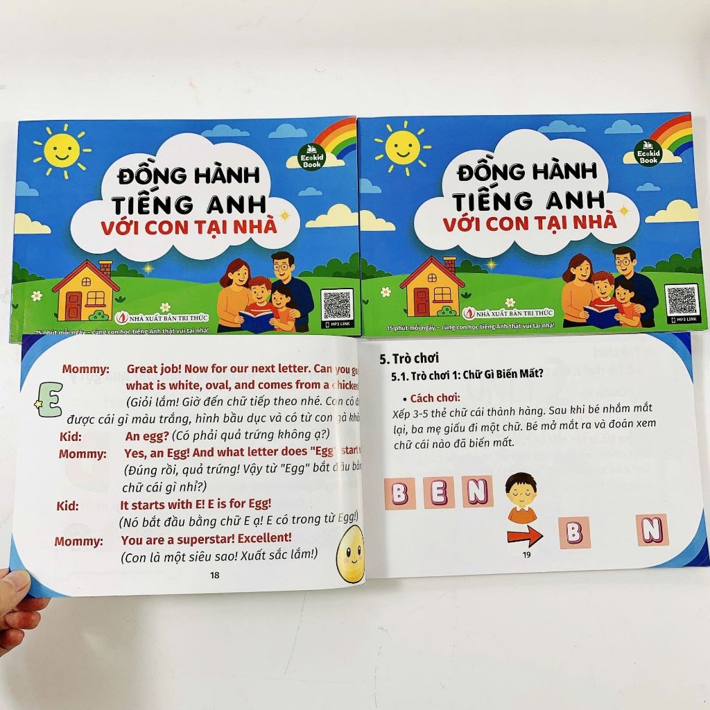 Sách - Đồng Hành Tiếng Anh với con tại nhà - Tặng file nghe