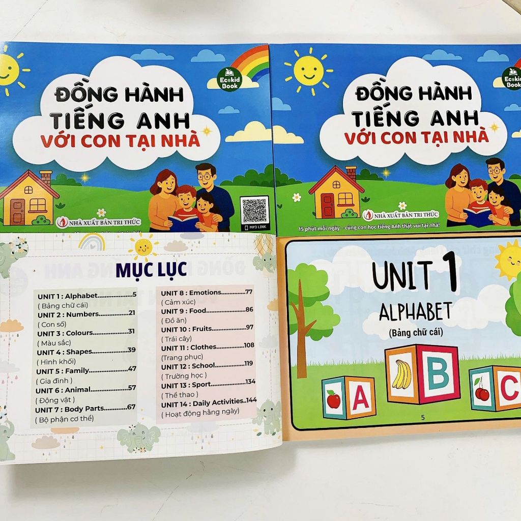 Sách - Đồng Hành Tiếng Anh với con tại nhà - Tặng file nghe