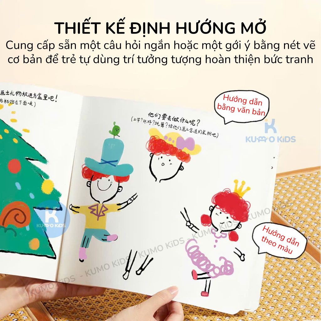 Sách Vẽ Sáng Tạo Cho Bé Mideer Inspire Blank Sketchbook Sách Tô Màu DIY Phát Triển Trí Tưởng Tượng 3 Tuổi+