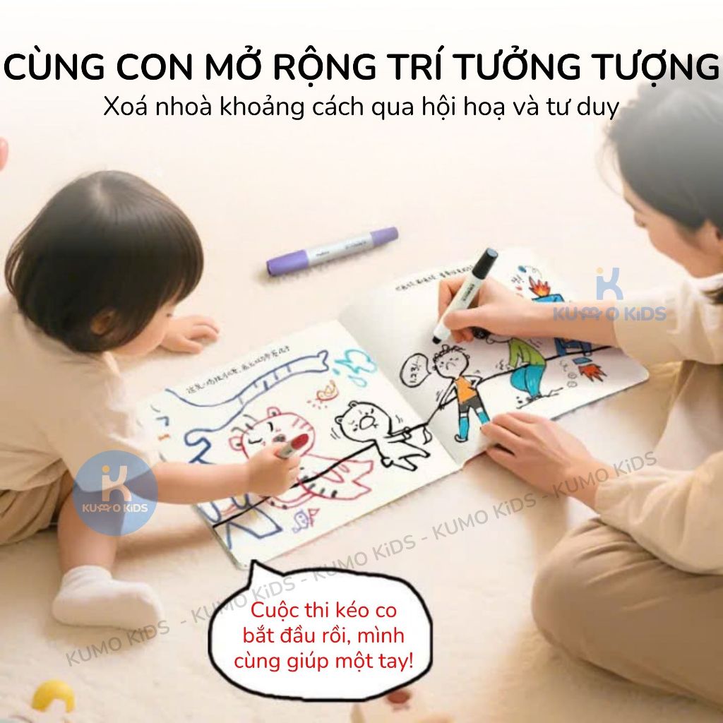 Sách Vẽ Sáng Tạo Cho Bé Mideer Inspire Blank Sketchbook Sách Tô Màu DIY Phát Triển Trí Tưởng Tượng 3 Tuổi+