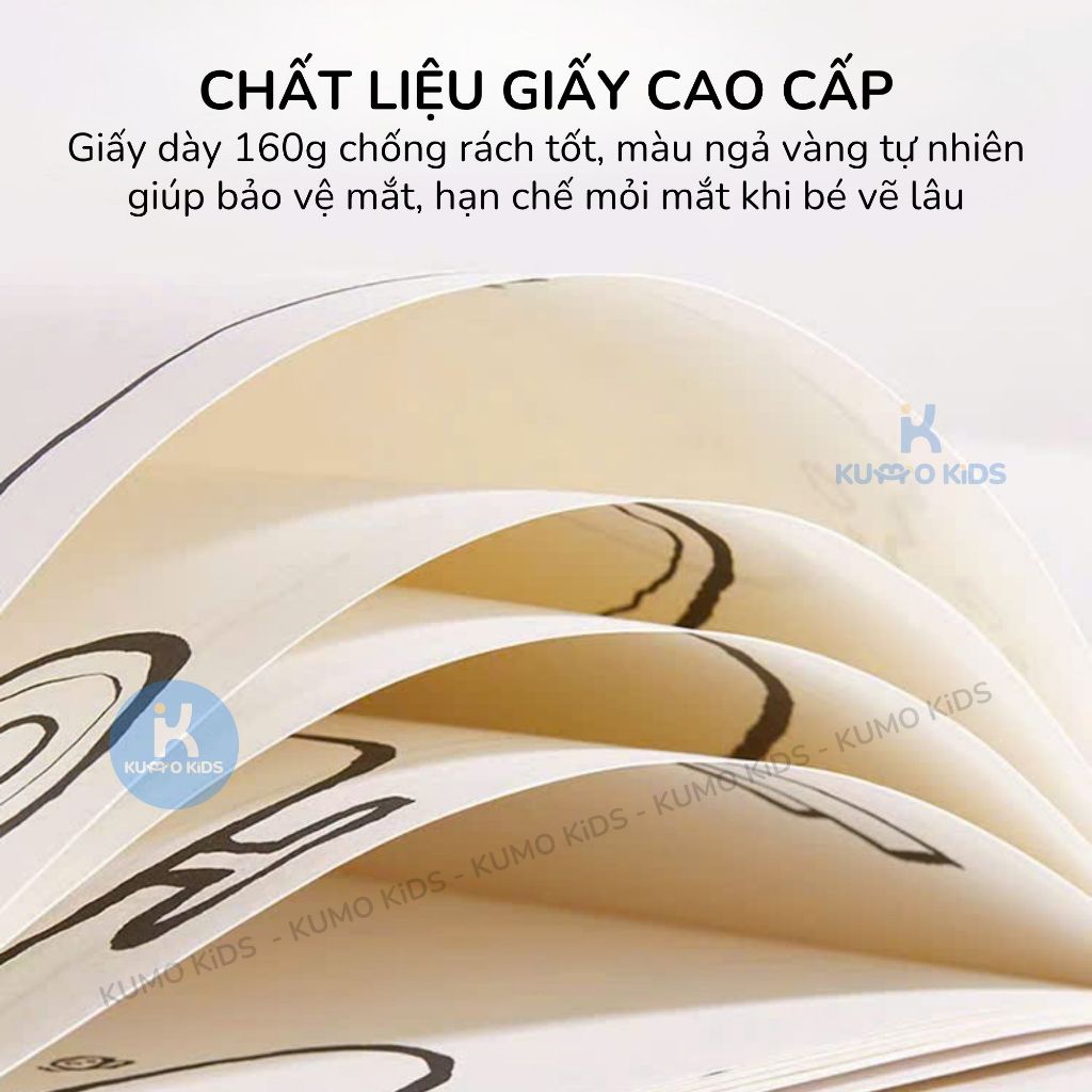Sách Vẽ Sáng Tạo Cho Bé Mideer Inspire Blank Sketchbook Sách Tô Màu DIY Phát Triển Trí Tưởng Tượng 3 Tuổi+