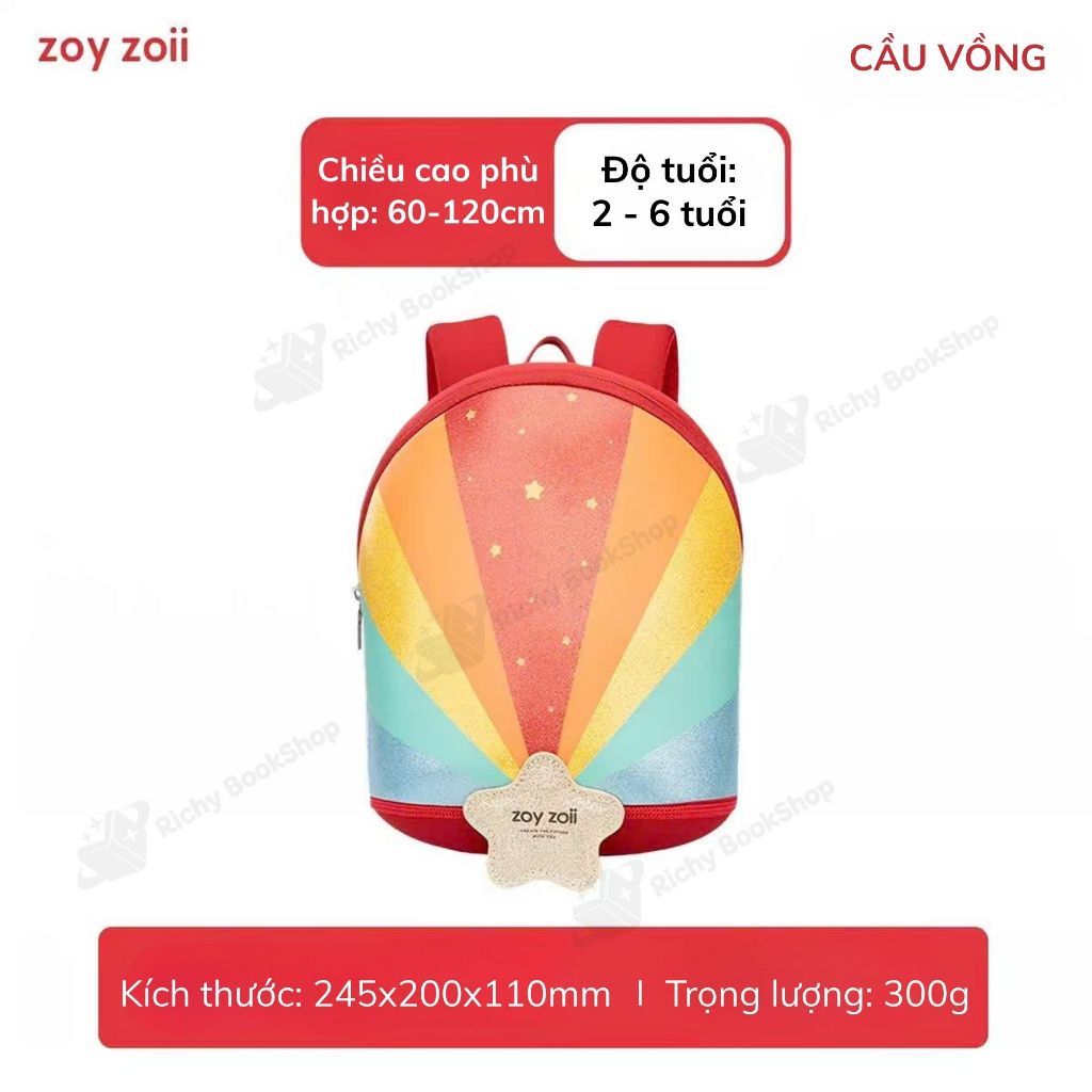 Balo Mầm Non Zoyzoii B79, Balo Siêu Nhẹ Cho Bé Đi Học Mẫu Giáo Bé Trai Bé Gái