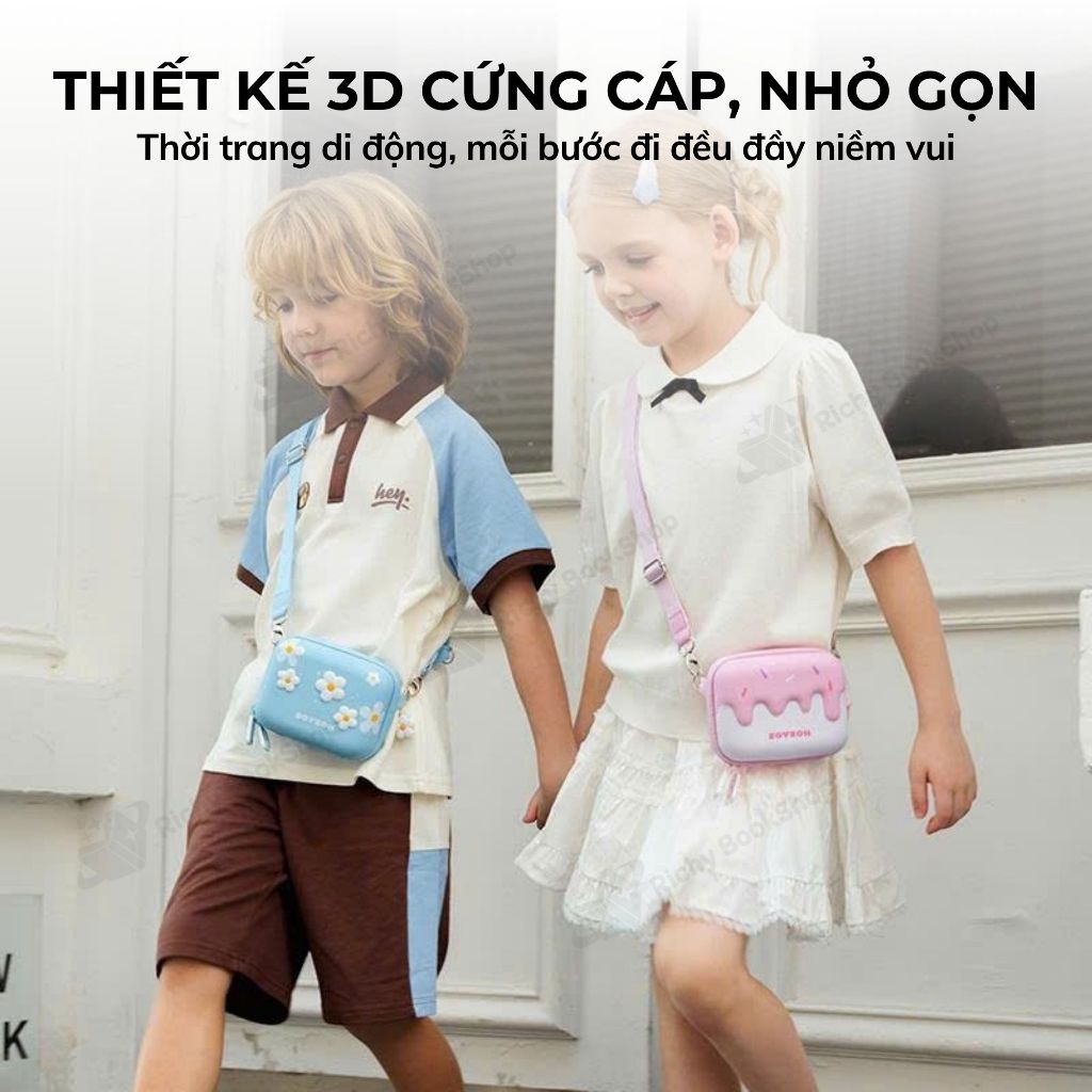 Túi Đeo Chéo Cho Bé Zoyzoii Candy Box Bag B60 Túi Xách Mini Thời Trang Cho Bé Trai Bé Gái