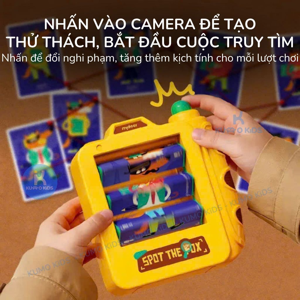 Đồ Chơi Thám Tử Cho Bé Mideer Catch the Culprit Fox, Trò Chơi Truy Tìm Nghi Phạm Rèn Quan Sát Phản Xạ Từ 3 Tuổi