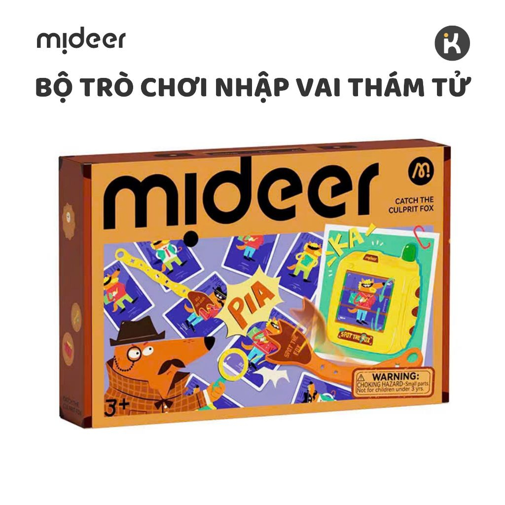 Đồ Chơi Thám Tử Cho Bé Mideer Catch the Culprit Fox, Trò Chơi Truy Tìm Nghi Phạm Rèn Quan Sát Phản Xạ Từ 3 Tuổi