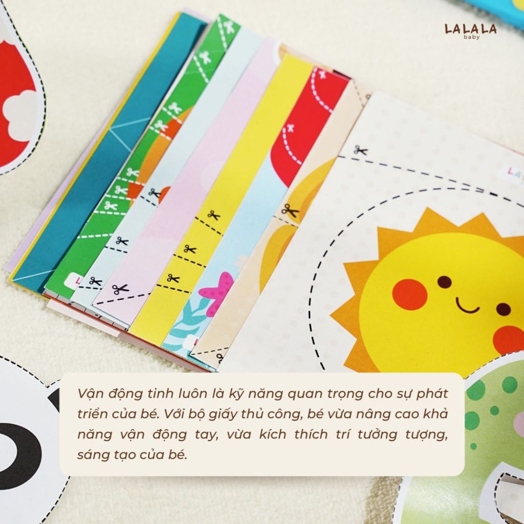 Bộ đồ chơi thủ công đa kỹ năng luyện vận động tinh theo phương pháp Montessori Tay khéo não tinh Lalala Baby