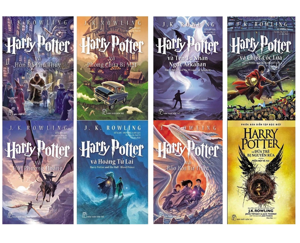 [Sách nhập] - Truyện Harry Potter 8 cuốn bìa mềm