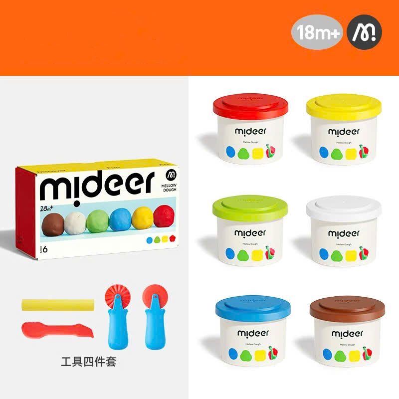Đất Nặn Gạo Hữu Cơ Không Dính Tay, Dùng Nhiều Lần - Mideer Rice Colour Clay