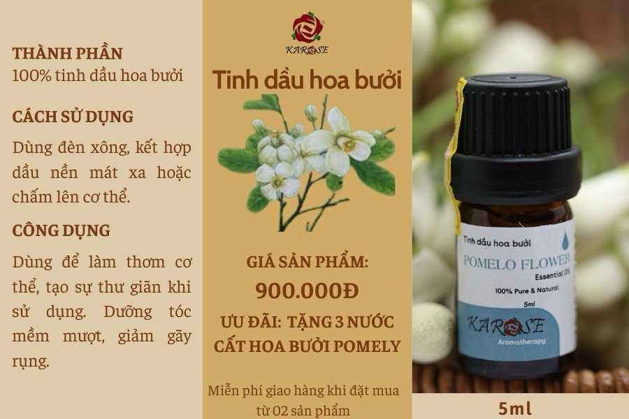 Tinh Dầu Hoa Bưởi Karose