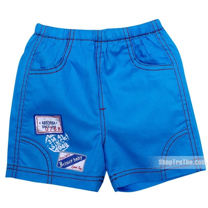 Bộ body bé trai màu kẻ xanh