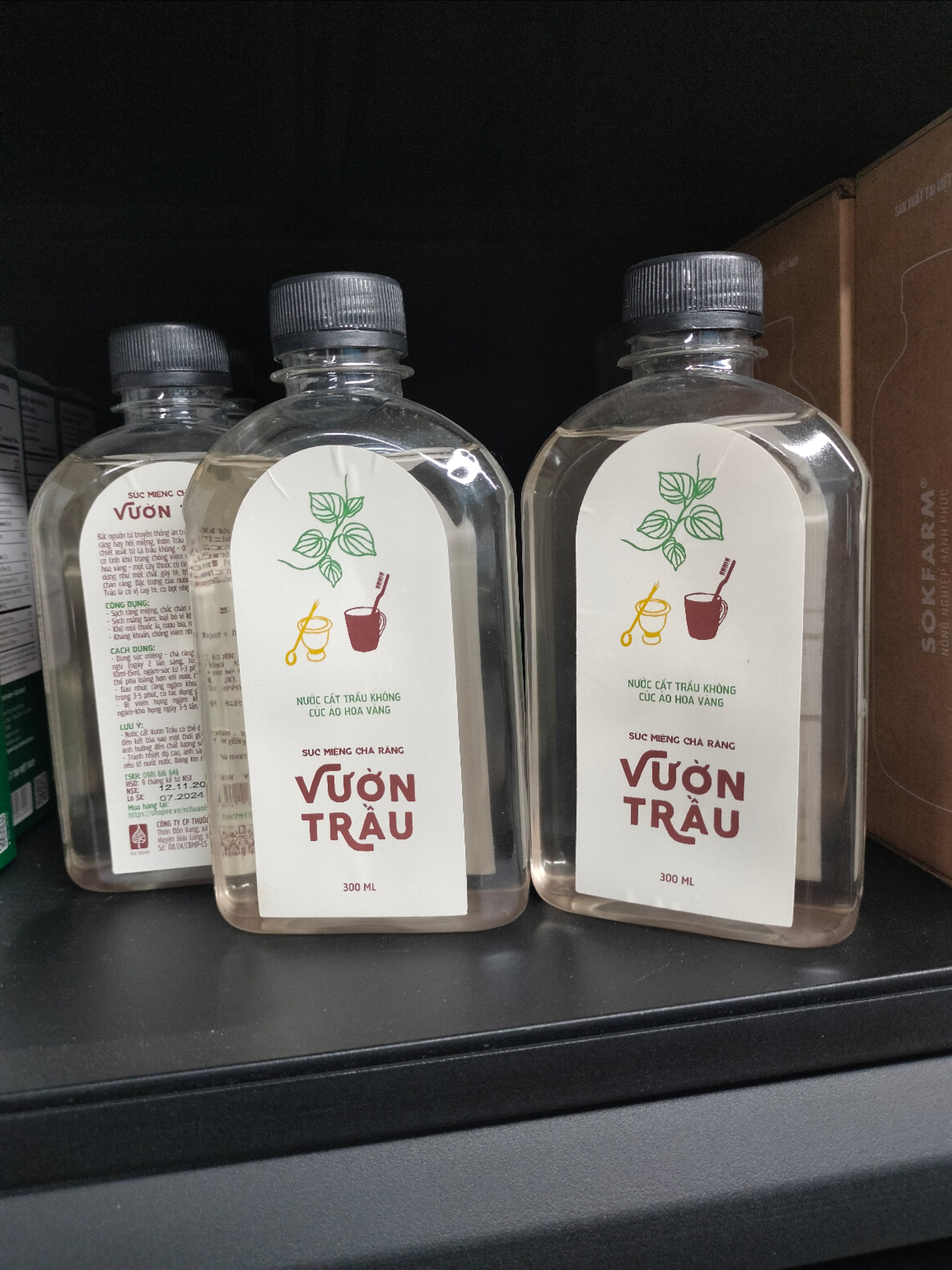 Nước xúc miệng trà răng Vườn Trầu Vietherb 100ml