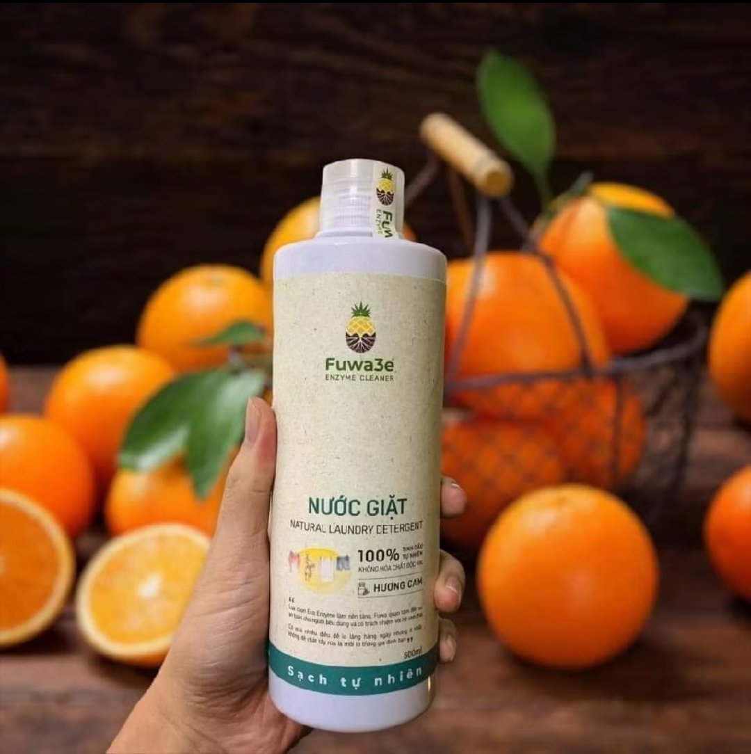 Nước giặt Fuwa3e Hộp 3 lít mua 2 tặng 1 rửa chén  + nước xúc miệng Vietherb