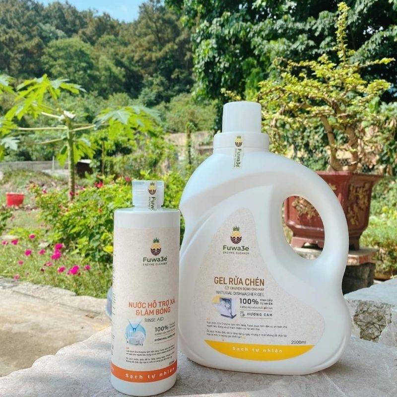 Nước rửa chén cho máy Fuwa3e 2 lít - 500ml ( Tặng nước làm bóng cho cán 2 lít hoặc 2 chai 500ml