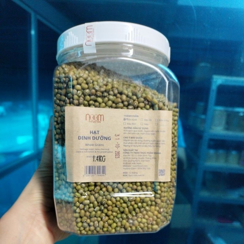 Đậu xanh hữu cơ giống thuần chủng tách vỏ - nguyên vỏ Noom