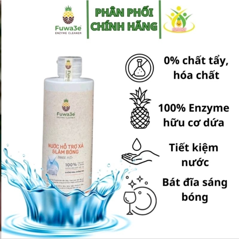 Nước làm bóng fuwa3e 500ml dùng cho mày rửa bát 100% tự nhiên