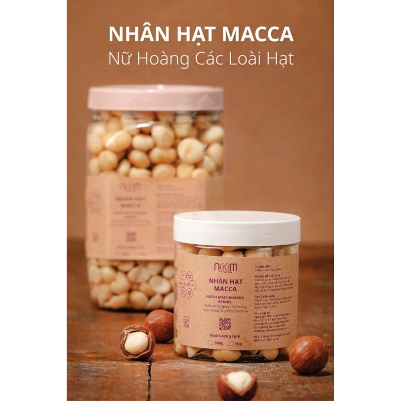 Nhân Hạt Macca tươi Noom 300g